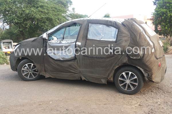 New Tata hatchback spied